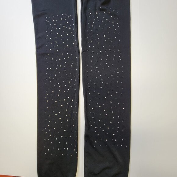 SEQUIN Black Stretchy Leggings - One Size Fits Most - Picture 2 of 12